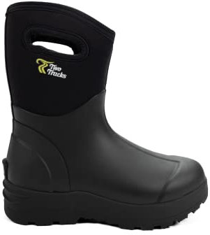 TwoTracks Neoprenstiefel GummiStiefel Baruga Herren Halbhoch schwarz (45)