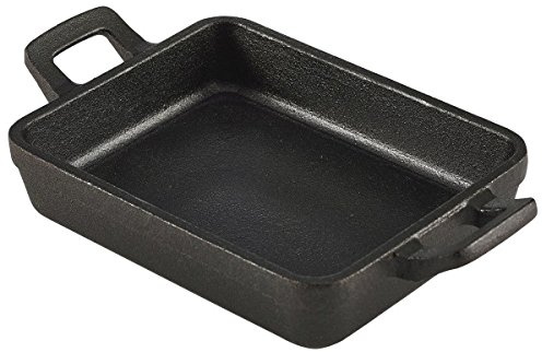 ini Cast Iron Rectangular Dish 14x11x4 Display Cooking Kitchen Pan Restaurant