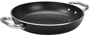Pentole Agnelli Alsa2110ss50 - Tegame In Alluminio Antiaderente 5mm Con 2 Maniglie, Nero, 50 Cm, 1 Pezzo