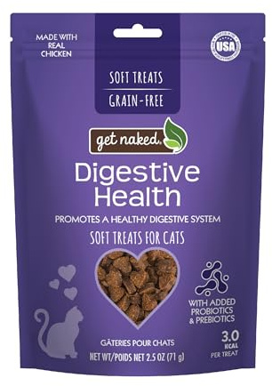 SNUNGPHIR Get Naked Furball Relief Soft Treats for Cats, 2.5 oz