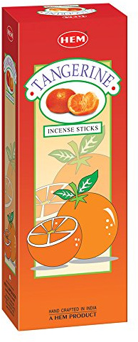 TANGERINE från HEM BIG förpackning 6 x 20 rökelsepinnar original Indien rökelse