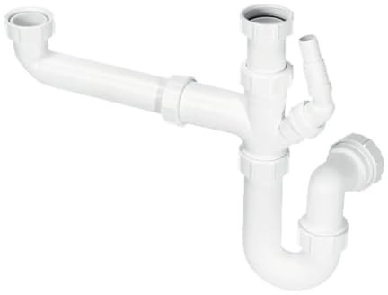 McAlpine SK1 Bowl and a Half Sink Kit, White