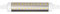 HQI TUBOLARE 13W RX7S 138MM 220V 360° LED Beneito Faure - Bianco caldo, R7S, 13W, 138 mm.