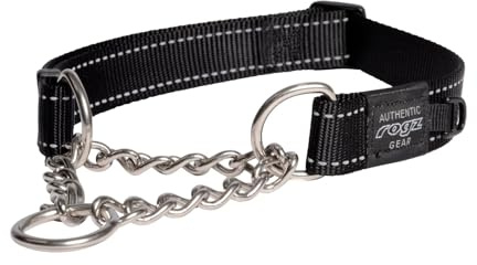 Rogz Utility Extra Large 2,5 cm Reflective Lumberjack Obedience Half-Check Collare