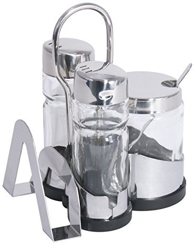 Contacto 1413/003 - Menage Salz/Pfeffer/Senf mit Kartenhalter