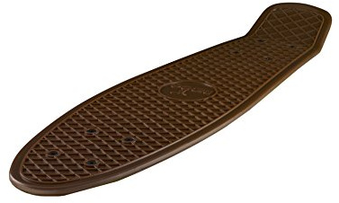 Ridge Skateboards Mini Cruiser Deck Plateau de Skateboard, Marron, 22 x 6, fabriqué au Royaume-Uni, 55cm