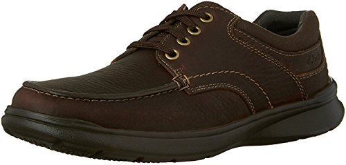Clarks Men's Cotrell Edge Oxford, Brown Oily Leather, 12 M US
