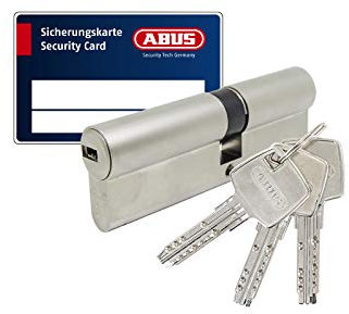 ABUS Profilcylinder halvcylinder knoppcylinder dörrcylinder EC660 ECK660 olika lås med säkerhetskort, variant dörrcylinder:PZ 30/55