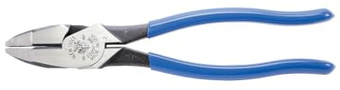 Klein Tools D2000-9NE Side Cutter Linemans Pliers, Made in USA, Cut ACSR, Screws, Nails, Hard Wire, 9-Inch Electrical Pliers