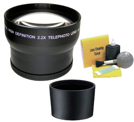 Leica D-LUX 5 2.2 de alta definición Super teleobjetivo (incluye adaptador de lente necesario) + NWV Direct 5 piezas Kit de limpieza