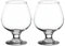 Set of 2 Large 390ml Stemmed Brandy Glasses