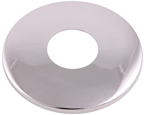 Sanitop-Wingenroth Hahnrosette | 22 mm oder Typ 1/2 '' | Außendurchmesser 61 mm | Höhe 5 mm | Wand-Rosette zur Abdeckung von unschönen Stellen | Abdeckrosette aus Metall | Verchromt | 19199 9