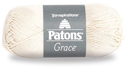 Patons 24606262008 Grace Yarn, 1.75 oz, Natural, 1 Ball
