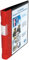Wedo 5815002 Ordner Ergogrip Präsentationsordner (A4, 4-Ringmechanik, Kunststoff, 31,3 x 3,8 x 28,0 cm) schwarz/rot