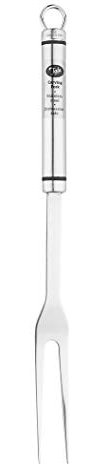Tala Stainless Steel Fork, 2 Prong Carving Fork Ideal for Holding Roasted Meats Steady While Carving After Cooking or BBQ, Dishwasher Safe, 33.4 x 2.5 x 1.5 cm