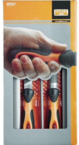 Bahco 1-479-08-1-2 Feilensatz Ergo 200mm 5-teilig Hieb 1 und 2