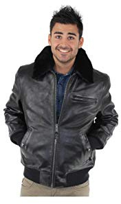 Blouson Schott en cuir ref_jaj25769-noir - L