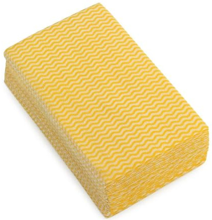 JANTEX CPD30025 2Work All-Purpose Cloth 600x300mm Yellow (Pack of 50) 102840YL