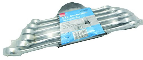 Hilka 17161002 Metric Combination Spanner Set, Set of 6 Pieces 8-17mm