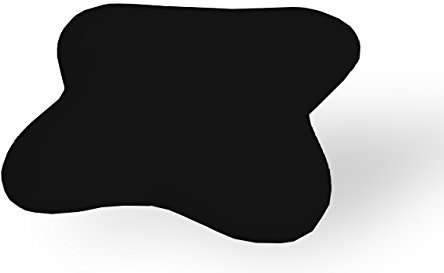 Dukal | Ersatzbezug für Ombracio/All Around Schlafkissen von Tempur | aus hochwertigem DOPPEL-Jersey | 100% Baumwolle | Farbe: schwarz