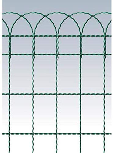 Rete Ornamentale Rete Ornamentale Ondulata Zincata E Plastificata. Rotolo Mt. 25. Colore Verde. F. 3,40 - M. 150X85. Prodotto 'Made In Italy'.