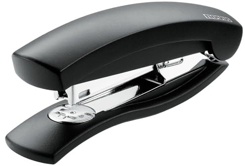 Novus C 2 Heftgerät (25 Blatt Heftleistung, inkl. 200 Heftklammern, für Haushalt und Heimbüro) schwarz