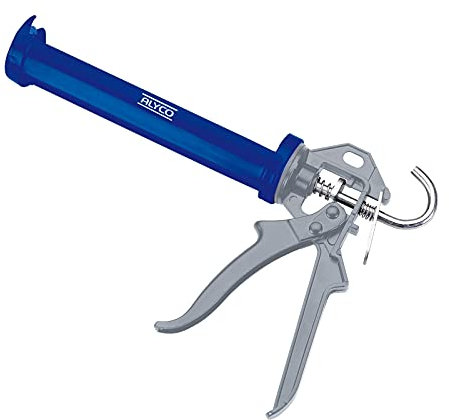 Alyco 198805 Pistolet renforcé de 225 mm pour tubes de silicone et mastic