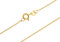 Panzerkette Gold 333 Damen 40cm I filigrane Goldkette Damen hochglanz 0,8mm Stärke I Halskette Echtgold für Frauen mit Federring Verschluss