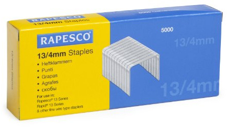 Rapesco Galvanised Staples 13/4 mm - Box of 5,000