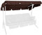 Angerer Sonnendach für Hollywoodschaukel, Polyacryl, braun, 210x145x1 cm, 808/10