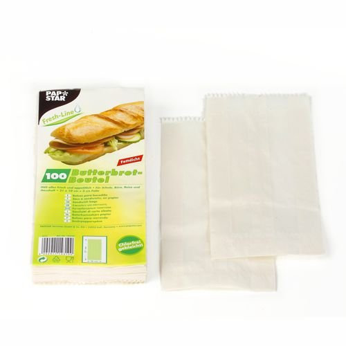 Pack & Go Butterbrotbeutel 21 cm x 10 cm x 3 cm weiß, Menge: 400 St, Reusability: Wegwerfbar, Construction Type: Plastik, Material: Kunststoff, Closure Type: Kopffalt, Color: Weiß