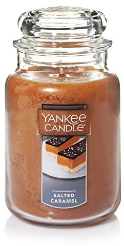 Yankee Candle Scented Candle | Candela in giara grande della Caramello Salato | Candele a lunga combustione: fino a 150 ore | Regali perfetti per le donne