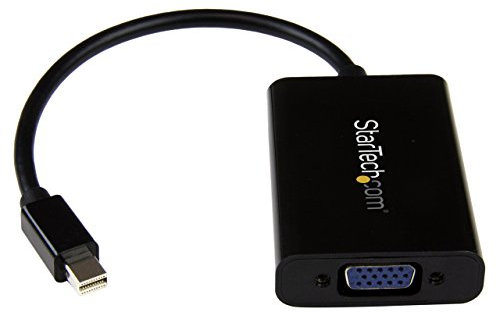 StarTech.com Adattatore Mini DisplalyPort 1.2 a VGA, Convertitore mDP VGA con audio, Risoluzione 1920x1200, Compatibile con Mac/Microsoft (MDP2VGAA)