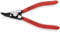 KNIPEX Sicherungsringzange für Außenringe auf Wellen 45° gewinkelt mit Kunststoff überzogen schwarz atramentiert 130 mm, 46 31 A02