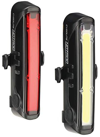 Cygolite Hotrod 110 Lumen Front Light & Hotrod 50 Tail Light USB Rechargeable Bike Light Combo Set,Compact,HR-110-50