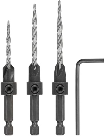 DEWALT Countersink Drill Bit Set #6, #8, #10, 3-Piece (DW2535)