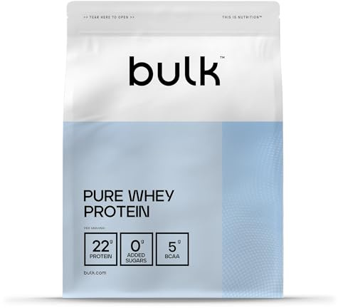 Bulk Pure Whey Protein Powder | Chocolate Orange | 22g Protein and 5g BCAAs per Scoop | Whey Concentrate Shake | Low Sugar | Supports Muscle Growth and Repair | Smooth Mixing | Vegetarian | 1kg
