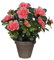Mica decorations Azalea Kunstpflanze, Polyester, Pfirsich, H27 x Ø20 cm
