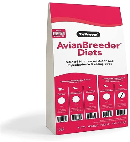 Zupreem 230344 Natural Avian Breeder Food For Birds, Medium, 40-Pound