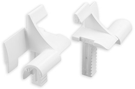 DIWARO® Einlauftrichter für Mini-Führungsschiene | für Blendenkappen an Vorbaurolladen | 12 mm | weiß