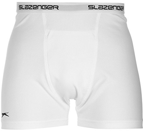 Slazenger Mens Cricket Box Shorts Elasticated Waist Underwear Trunks Clothing White S