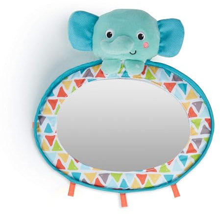Bright Starts, Babyspiegel für das Gitterbett oder Auto, mit Schlaufen zum Anbringen weiterer Spielsachen