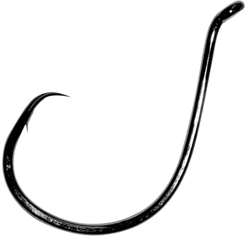 Gamakatsu Bläckfisk Cirkel Krok Svart - Cirkel Krokar för Havsfiske, Fiskekrokar för Havsfiske, Havskatt Krokar för Fiske, Gr. 6 - 10 st
