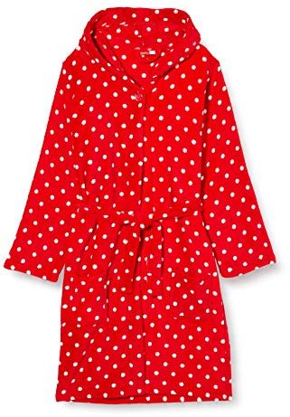 Playshoes Accappatoio in pile per bambini, Vestaglia Unisex - Bambini e ragazzi, Punti, 146/152