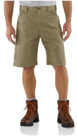 Carhartt Men's Loose 10 Canvas Dungaree Short, Dark Khaki, W38