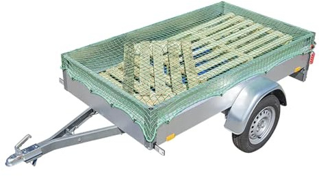 ProPlus 340723 Ladungssicherungsnetz Anhängernetz Abdecknetz 2,0 x 3,0m mit umlaufendem festem Seil