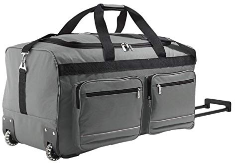 SOL’S Voyager - Sac de voyage à roulettes - valise avec grand compartiment zippé - Graphite - UNIQUE