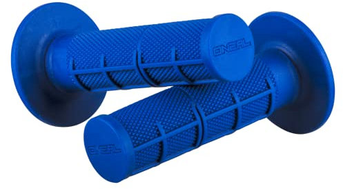 O'NEAL | Motocross-Griffe | Motorrad Enduro | Griffgummis mit halbseitiger Waffelstruktur, Härtegrad Medium | MX Grip Waffle Blau | Blau | One Size