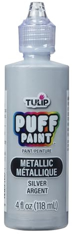 Tulip 3D Fabric Paint 4oz Metallic (Silver)
