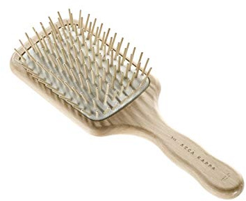 ACCA KAPPA Pneumatic Beech Wood Paddle Brush with Wooden Pins (62345)